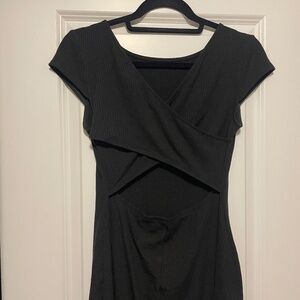 Peek-a-Boo Back Mini Dress